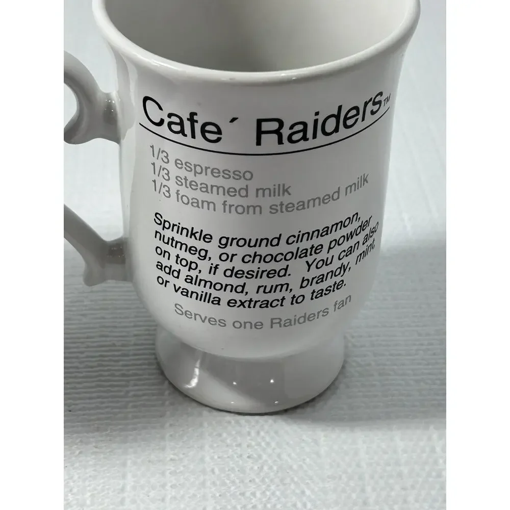 NFL Oakland Raiders‎ - 10oz Expresso Cafe - Ceramic Cup - Mug, (Set of 2)
